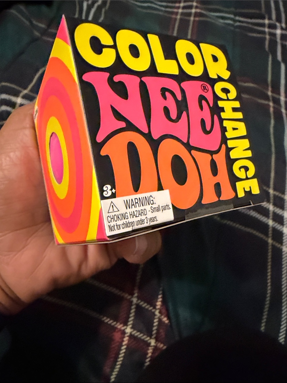 Nee Doh Color Change Kids Stress Toy - Pink & Orange